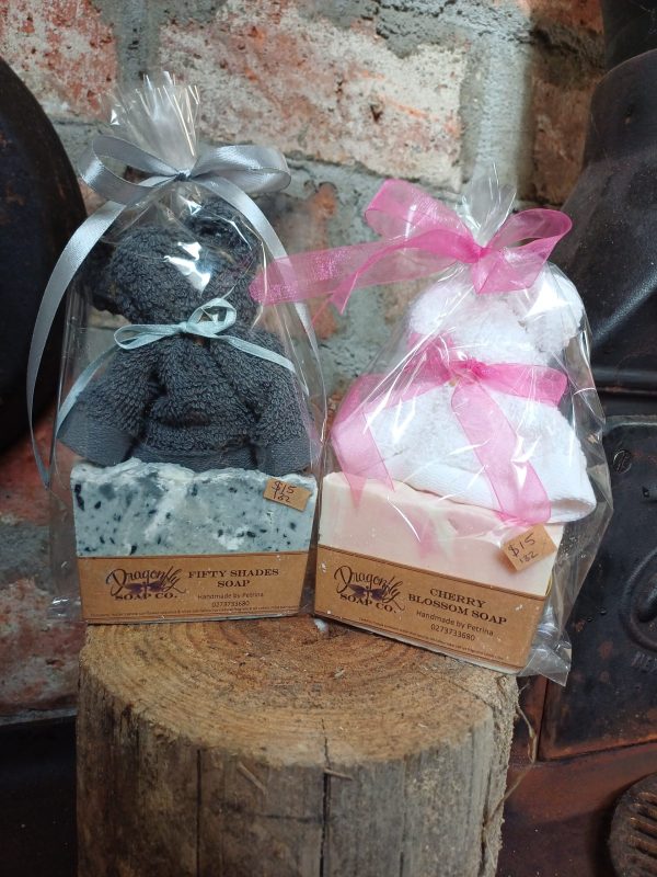 Teddy Bear Flannel and Soap Gift Pack
